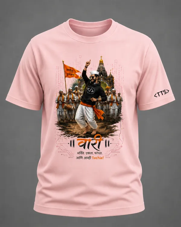 Pink_Varkari_Dancing_Crew_Neck_T_Shirt