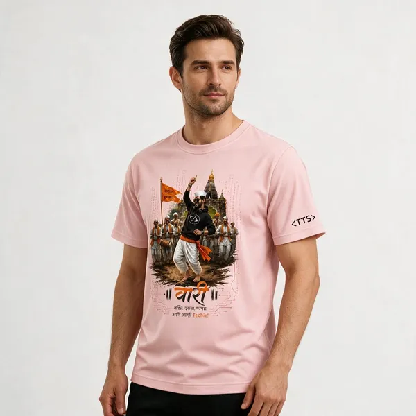 Pink_Varkari_Dancing_Crew_Neck_T_Shirt
