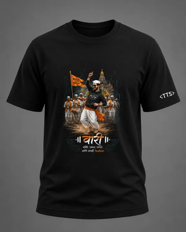 Black_Varkari_Dancing_Crew_Neck_T_Shirt