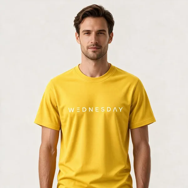 Yellow_Wednesday_Typography_Crew_Neck_T_Shirt