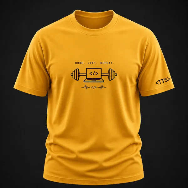 Yellow_Workout_Crew_Neck_T_Shirt