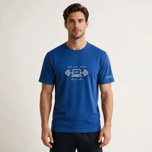 Royal_Blue_Workout_Crew_Neck_T_Shirt