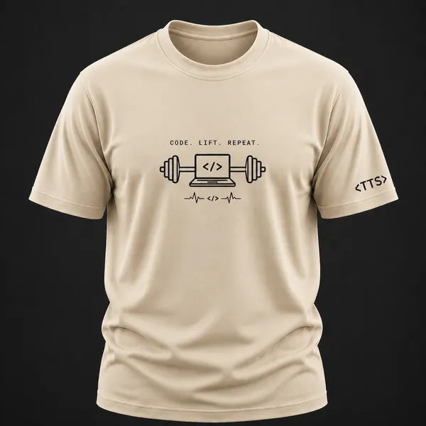 Beige_Workout_Crew_Neck_T_Shirt