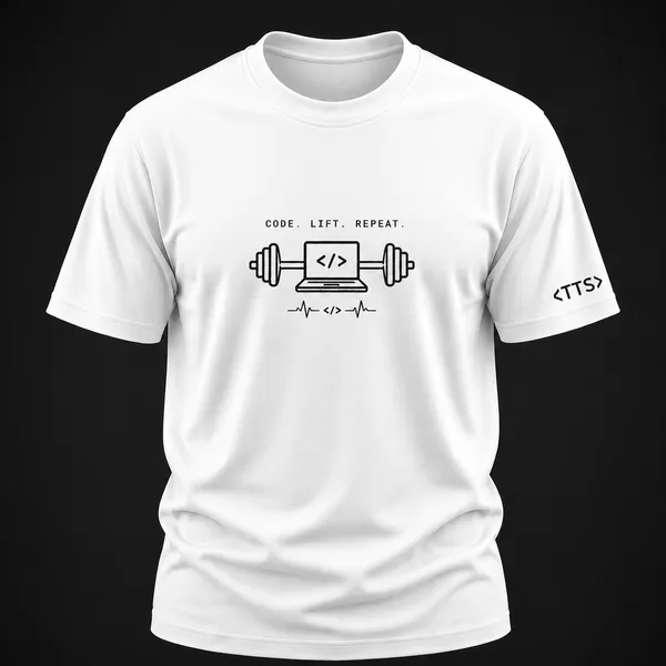 White_Workout_Crew_Neck_T_Shirt