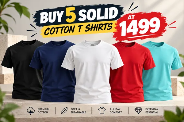 Round_Neck_Plain_Cotton_T_Shirts_Combo