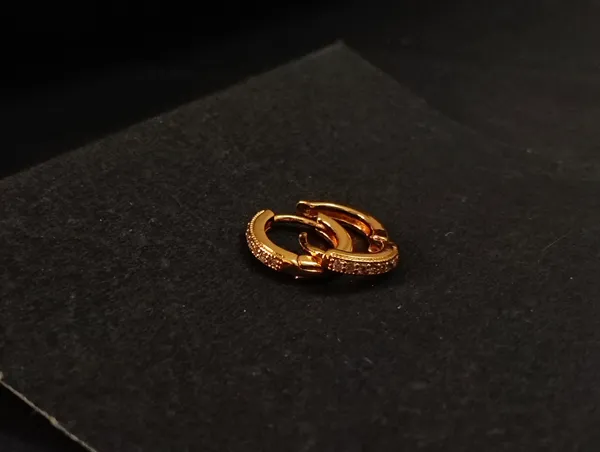 Gold_Earrings_Brass_(18K_Gold_Plated)_For_Men