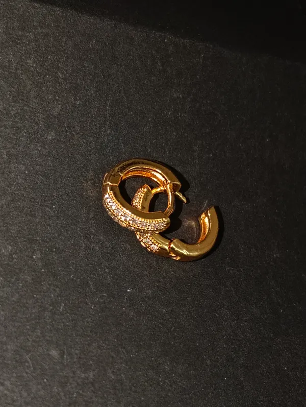 Gold_Earrings_Brass_(18K_Gold_Plated)_For_Men