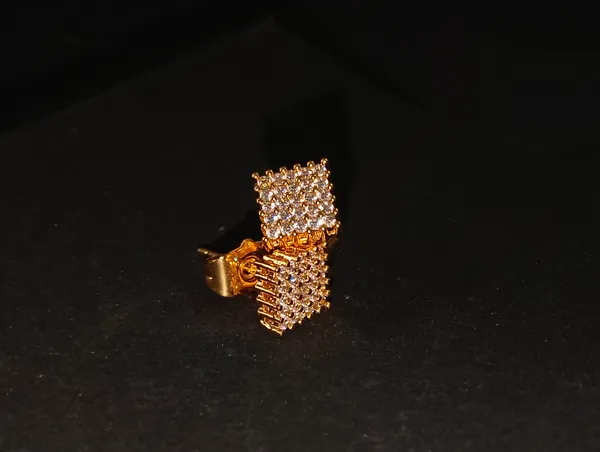 Gold_Earrings_Brass_(18K_Gold_Plated)_For_Men