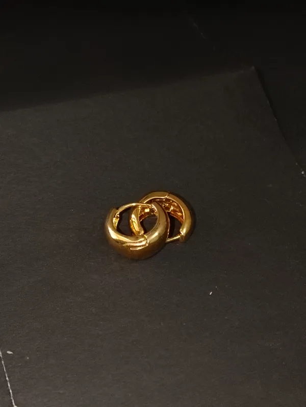 Gold_Earrings_Brass_(18K_Gold_Plated)_For_Men