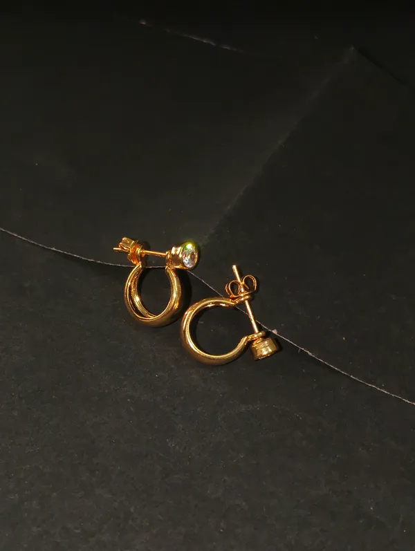 Gold_Earrings_Brass_(18K_Gold_Plated)_For_Men