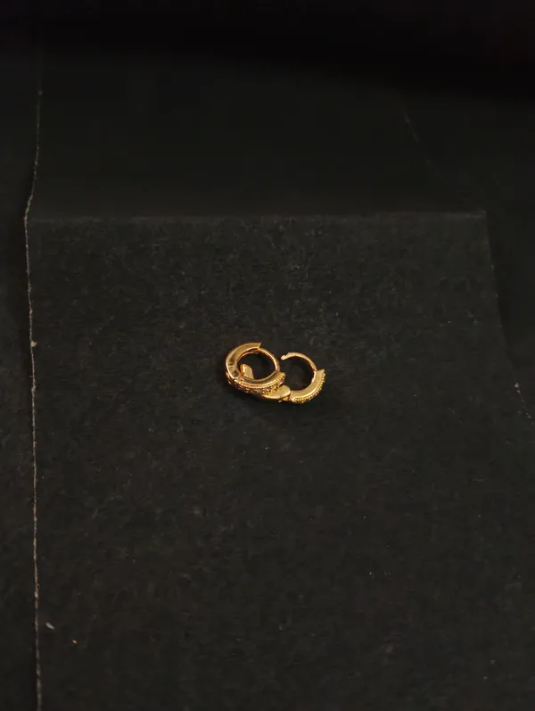 Gold_Earrings_Brass_(18K_Gold_Plated)_For_Men
