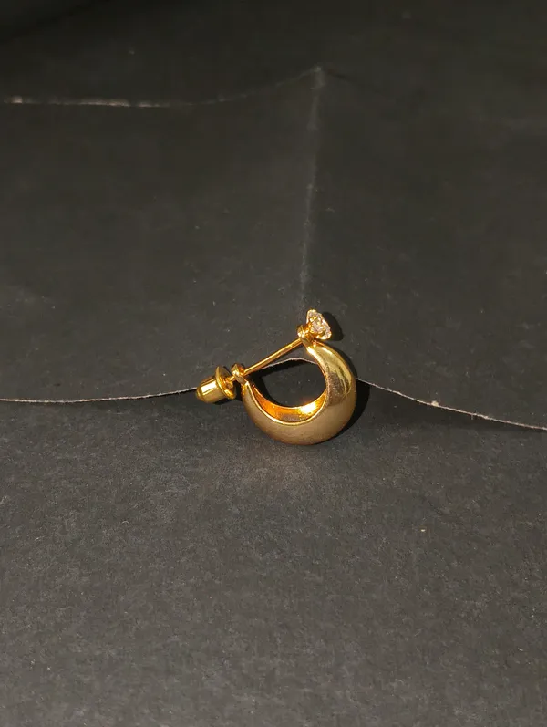 Gold_Earrings_Brass_(18K_Gold_Plated)_For_Men