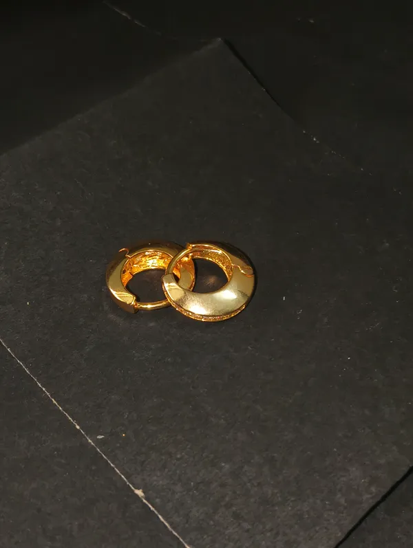 Gold_Earrings_Brass_(18K_Gold_Plated)_For_Men