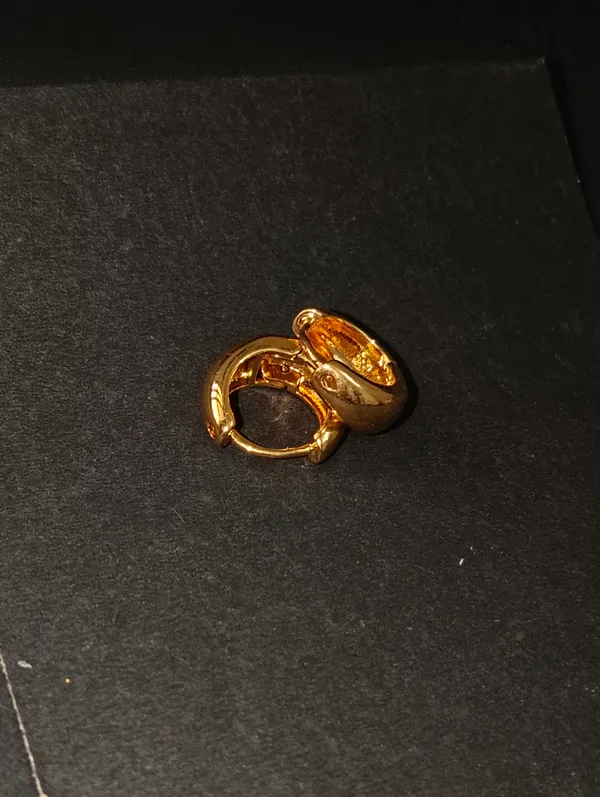 Gold_Earrings_Brass_(18K_Gold_Plated)_For_Men