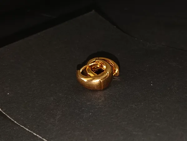 Gold_Earrings_Brass_(18K_Gold_Plated)_For_Men