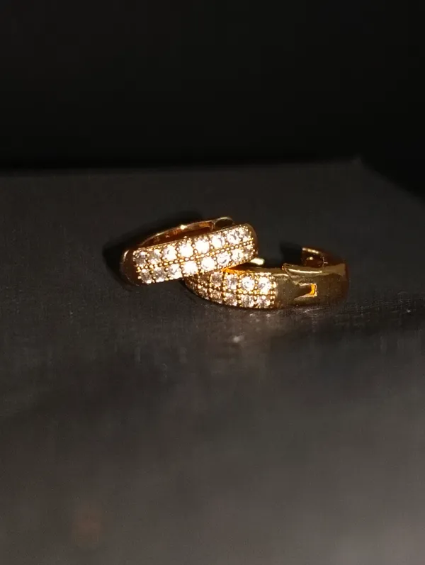 Gold_Earrings_Brass_(18K_Gold_Plated)_For_Men