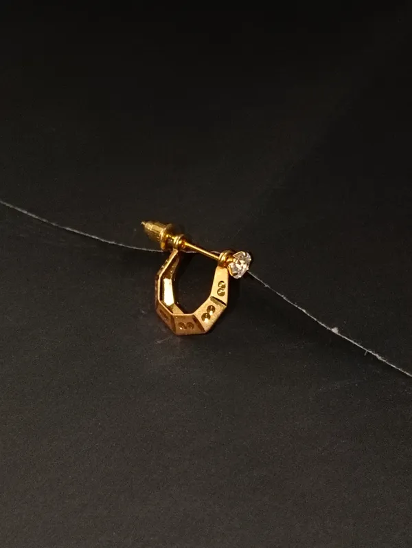 Gold_Earrings_Brass_(18K_Gold_Plated)_For_Men