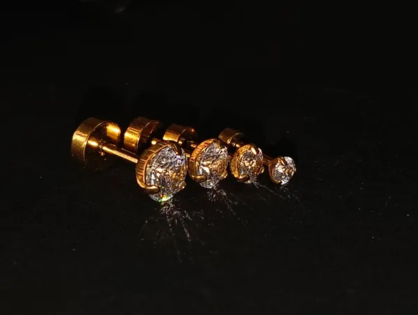 Gold_Earrings_Brass_(18K_Gold_Plated)_For_Men