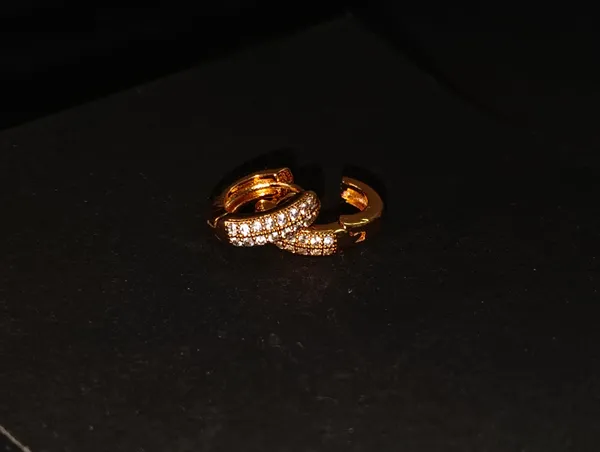 Gold_Earrings_Brass_(18K_Gold_Plated)_For_Men