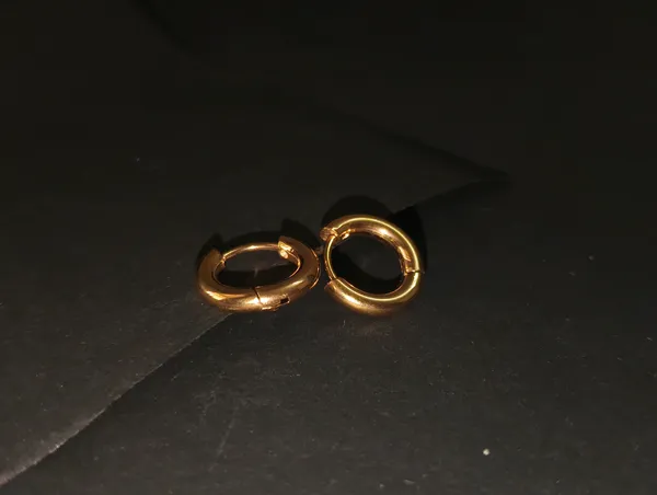 Gold_Earrings_Brass_(18K_Gold_Plated)_For_Men