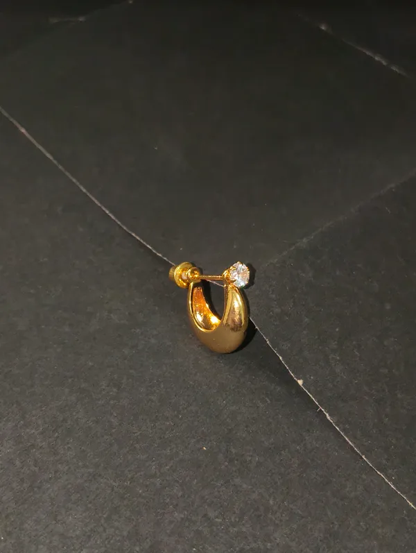 Gold_Earrings_Brass_(18K_Gold_Plated)_For_Men