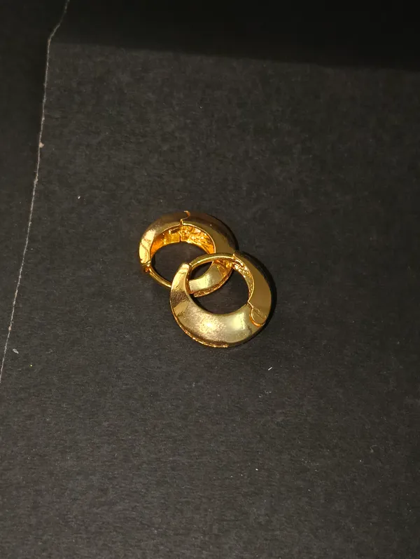 Gold_Earrings_Brass_(18K_Gold_Plated)_For_Men