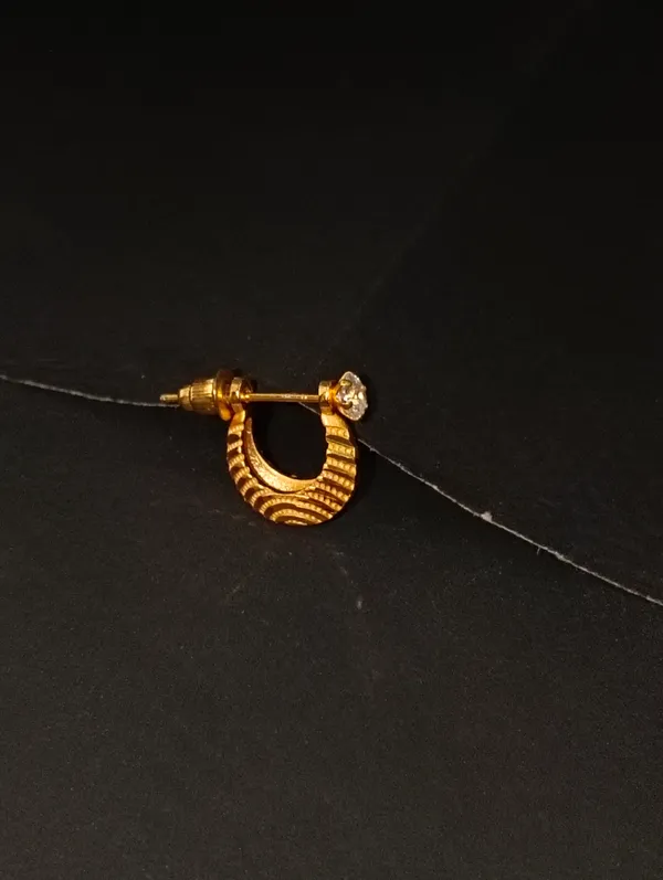 Gold_Earrings_Brass_(18K_Gold_Plated)_For_Men