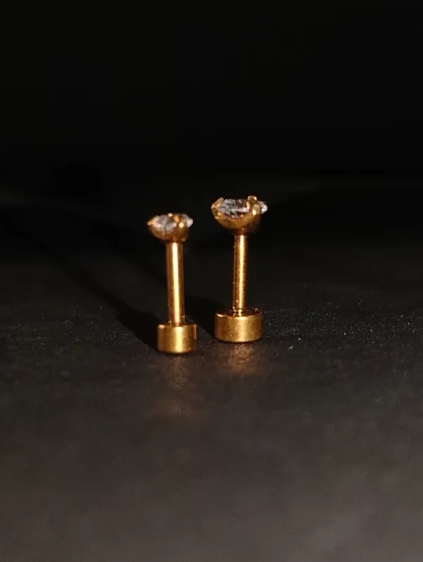 Gold_Earrings_Brass_(18K_Gold_Plated)_For_Men