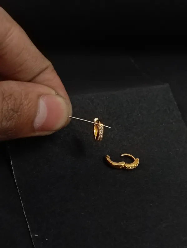 Gold_Earrings_Brass_(18K_Gold_Plated)_For_Men