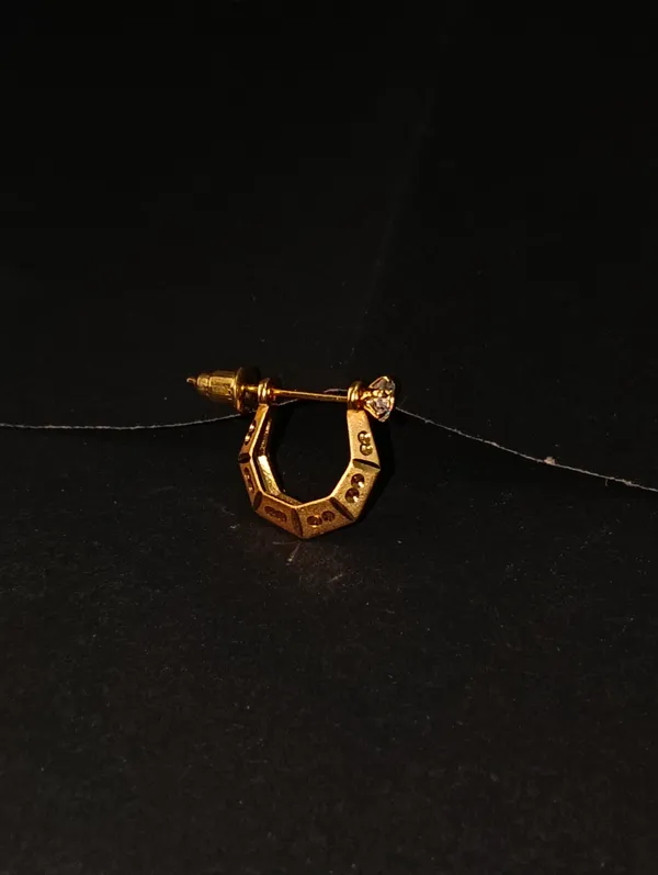 Gold_Earrings_Brass_(18K_Gold_Plated)_For_Men