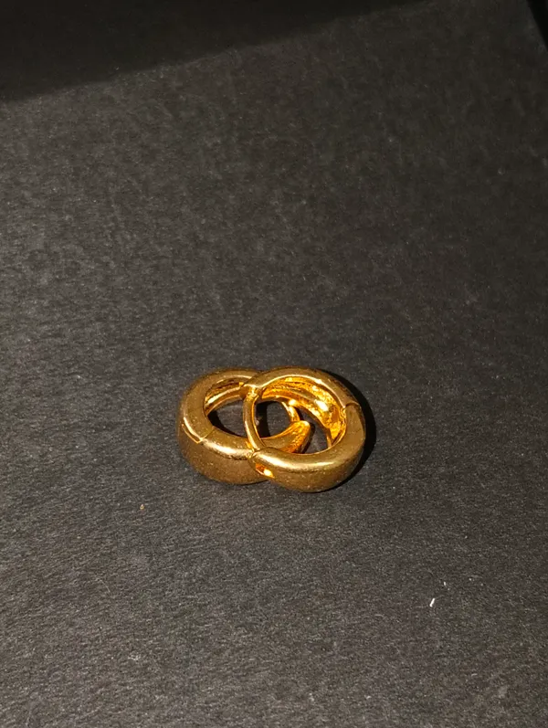 Gold_Earrings_Brass_(18K_Gold_Plated)_For_Men
