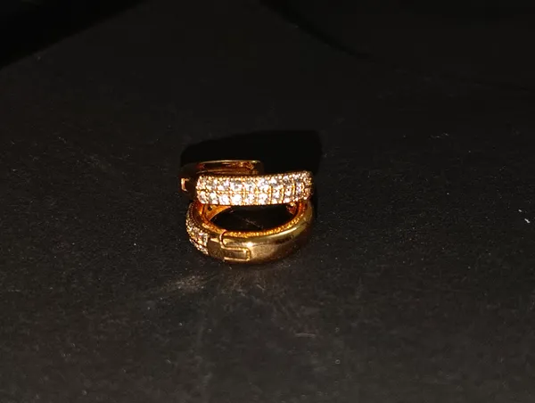Gold_Earrings_Brass_(18K_Gold_Plated)_For_Men