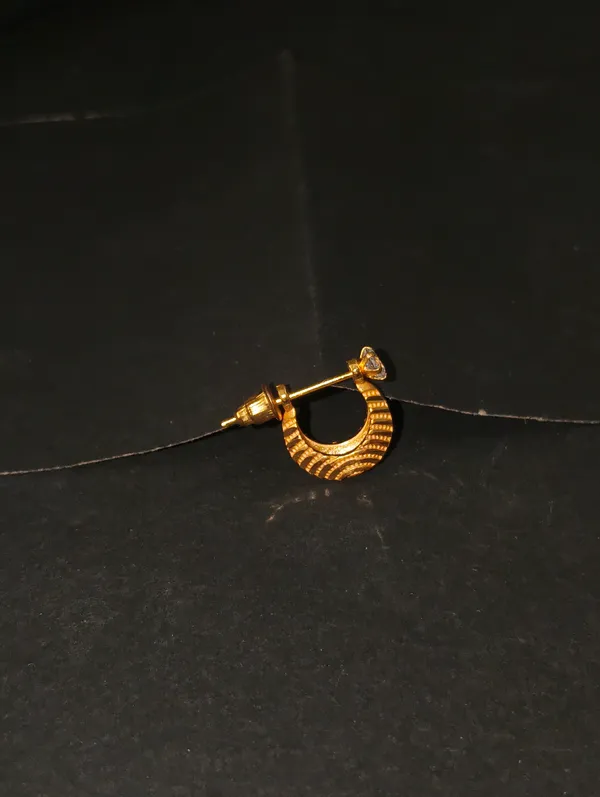 Gold_Earrings_Brass_(18K_Gold_Plated)_For_Men