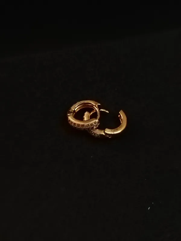 Gold_Earrings_Brass_(18K_Gold_Plated)_For_Men