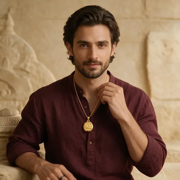 Gold_Pendant_Brass_(18K_Gold_Plated)_For_Men
