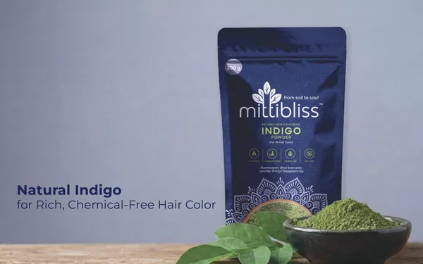MittiBliss_Indigo_Powder_(Pure_Indigofera_Tinctoria)_&_MittiBliss_Henna_Powder_(Pure_Lawsonia_Inermis)_Pack_Of_2