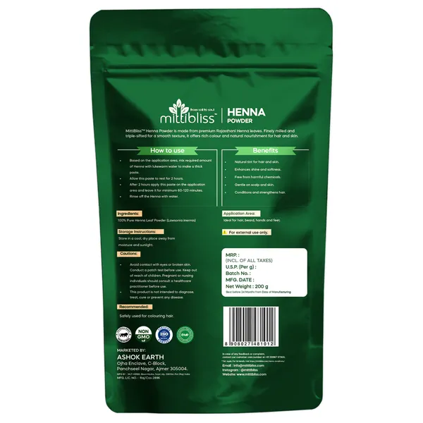 MittiBliss_Indigo_Powder_(Pure_Indigofera_Tinctoria)_&_MittiBliss_Henna_Powder_(Pure_Lawsonia_Inermis)_Pack_Of_2