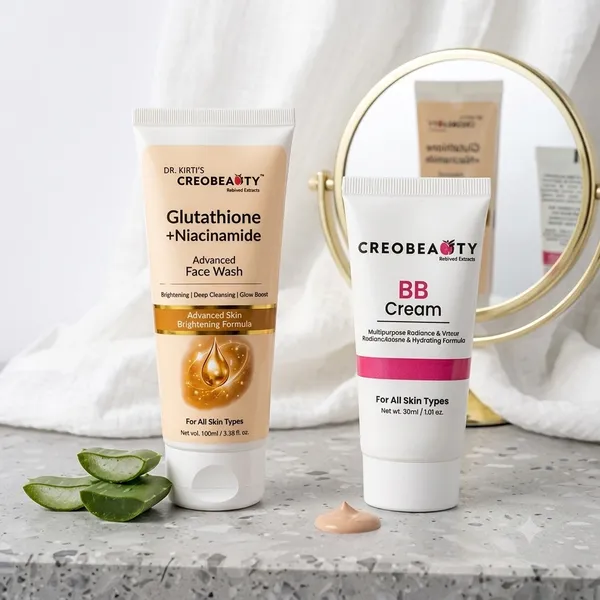 Dr_Kirti_Glutathione_Niacinamide_Advanced_Face_Wash_And_Creobeauty_Bb_Cream_Pack_Of_2