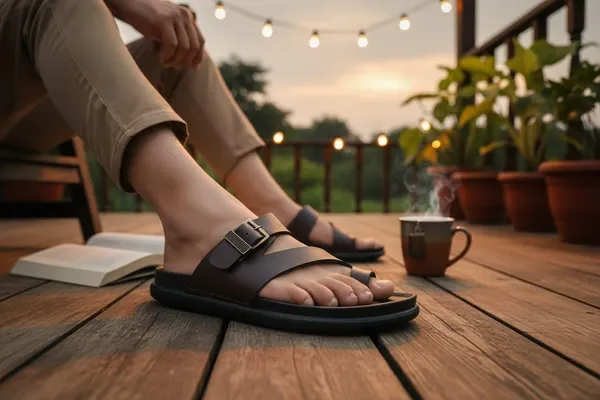 Men_S_Leather_Sandals_With_Adjustable_Buckle_Strap