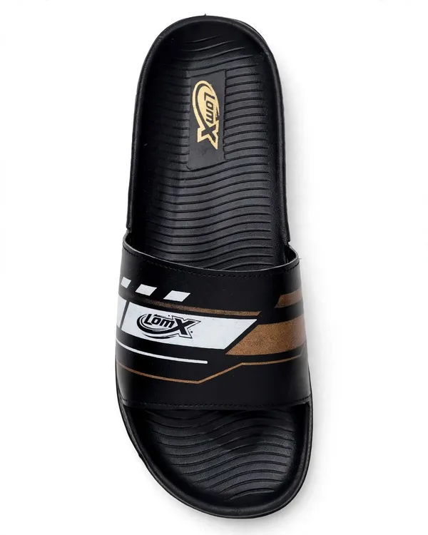 SOFT_SLIDERS_BLK/WHT_EVA_SOLE_SLIDDERS_WITH_COMFORTABLE_FOOTBED