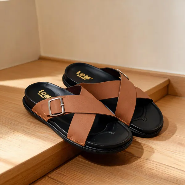 Men_Leather_Cross_Strap_Sandals