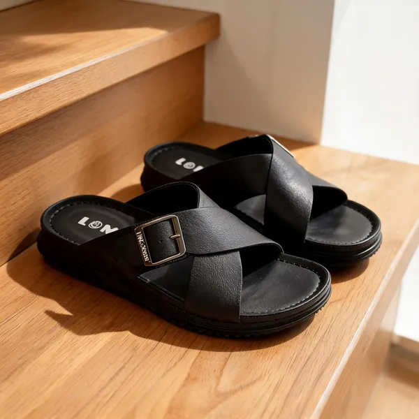 Cross_Strap_Slide_Sandals_With_Buckle