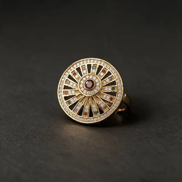 Gold_Tone_Alloy_With_Ad_Polki_Work_Statement_Ring_For_Women