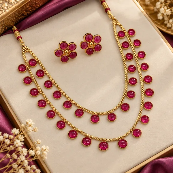 Traditional_Gold-Tone_Pink_Stone_Minakari_Necklace_Set_with_Matching_Earrings