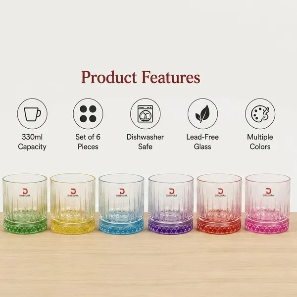 Product_image
DINEAURA_Dubai_Coloured_Glass_Set_of_6,_330ml_Crystal_Water_Glasses