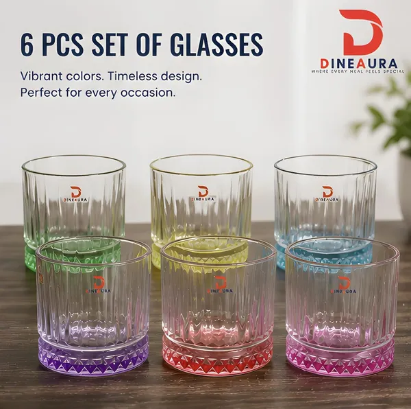 Product_image
DINEAURA_Dubai_Coloured_Glass_Set_of_6,_330ml_Crystal_Water_Glasses