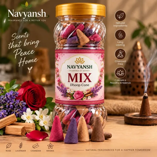 Sandalwood_Rose_Mogra_Lavender_Dhoop_Cones_Combo