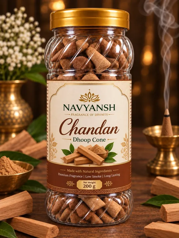 Chandan_Dhoop_Cone_Aromatherapy_Free_250_Ml_Of_Gangajal