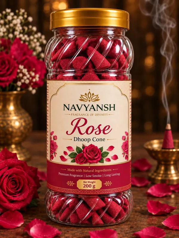 Rose_Dhoop_Cone_Aromatherapy_Free_250_Ml_Of_Gangajal