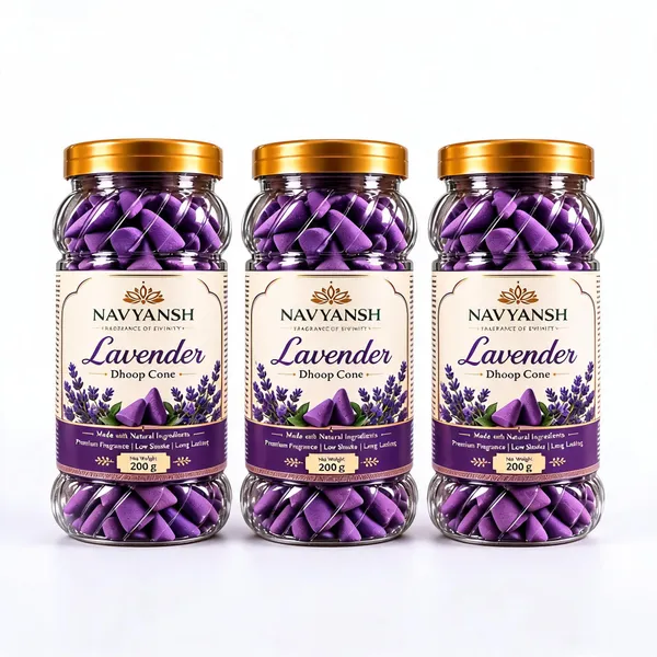 Lavender_BambooFree_Dhoop_Cone
